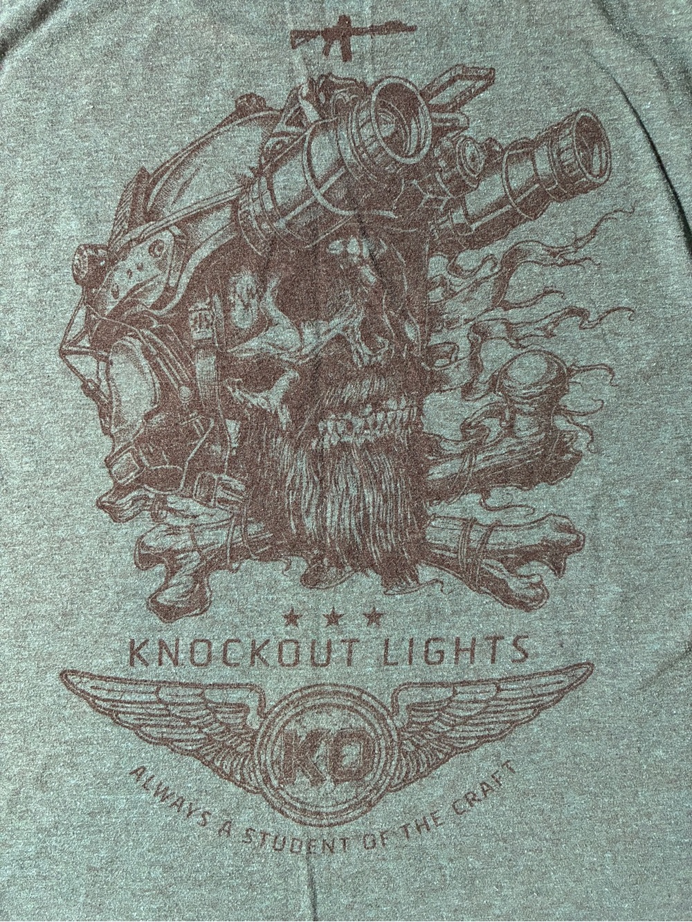 Howitzer Knockout Lights Graphic Tee - Teal Heather - S